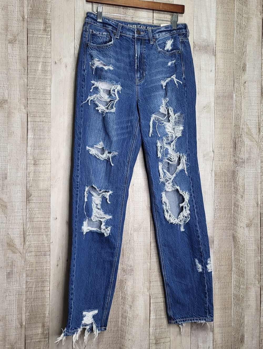 American Eagle Outfitters Distressed High-Rise Women’s Jeans - Blue Size 8 29